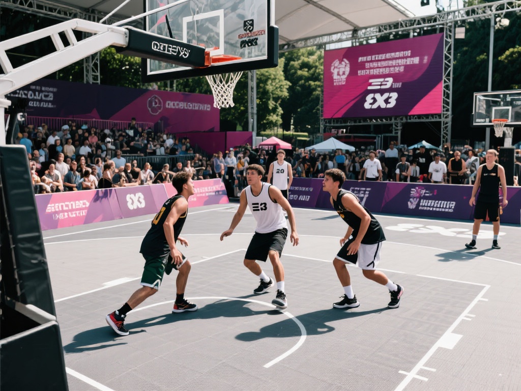 三对三比赛的起源可追溯至街头运动，尤其是篮球。经过